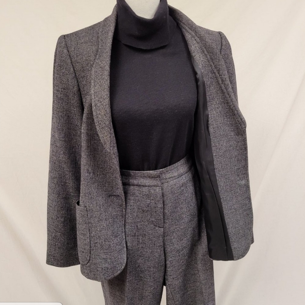 Santorelli Fully Lined Gray Double Button Pantsuit - image 2